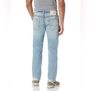 True Religion Ricky Super T Slim Jeans 36 Silverwood